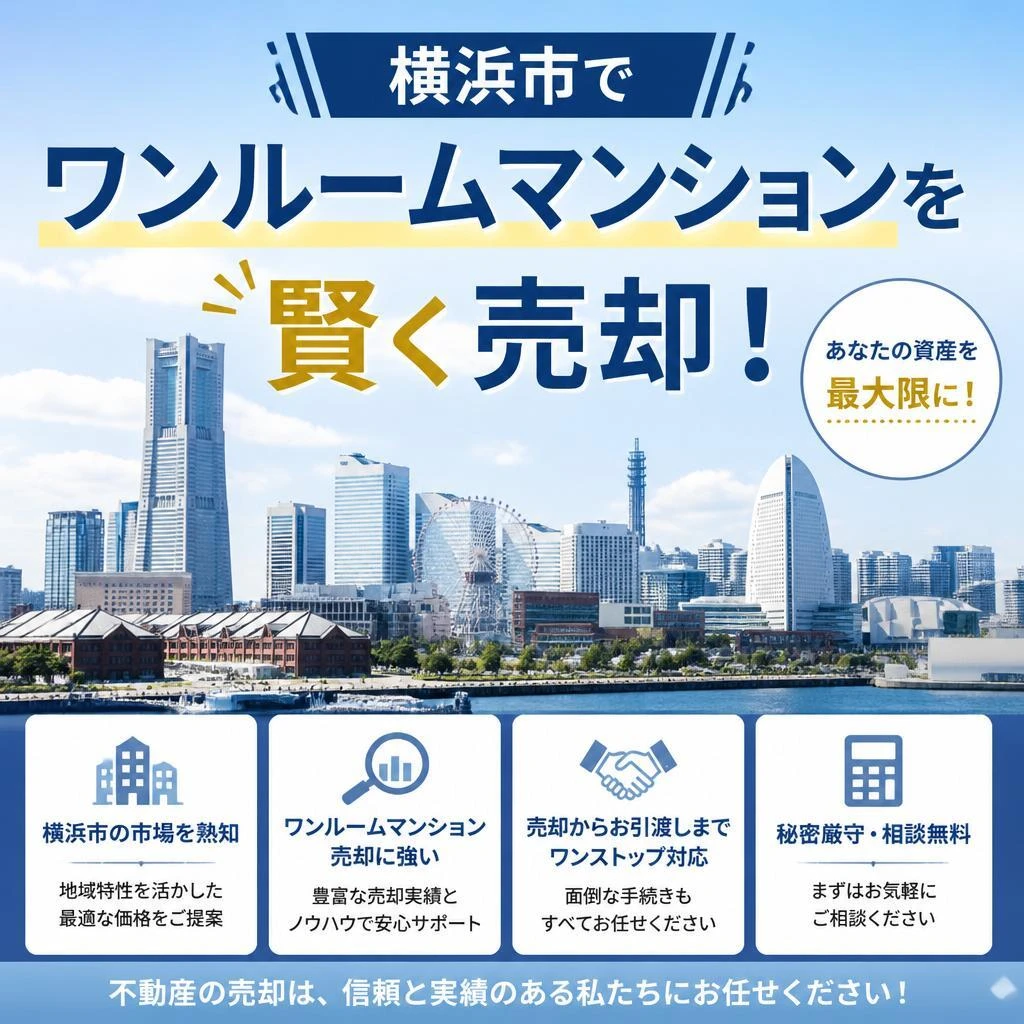 横浜市でワンルームマンションを賢く売却！