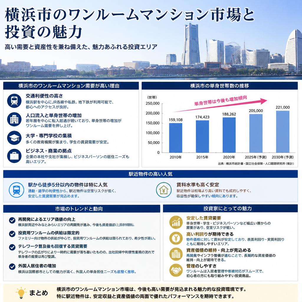 横浜市のワンルームマンション市場