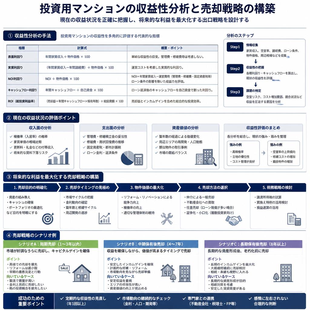 4. 収益性分析で明確な売却計画を