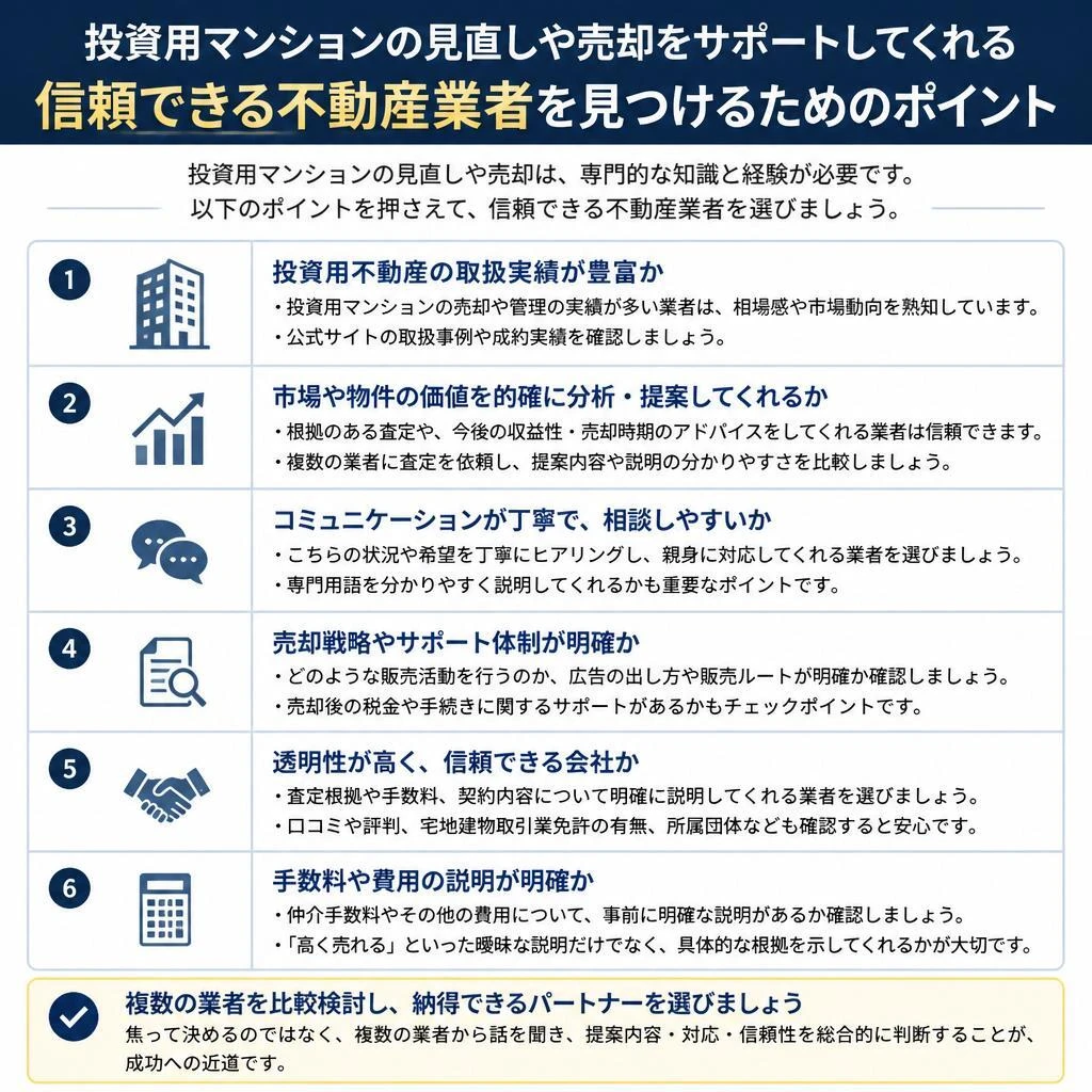 信頼できる不動産業者の選び方