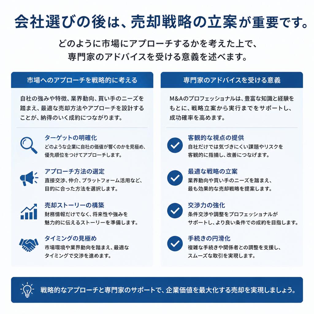 しっかりとした売却戦略の策定