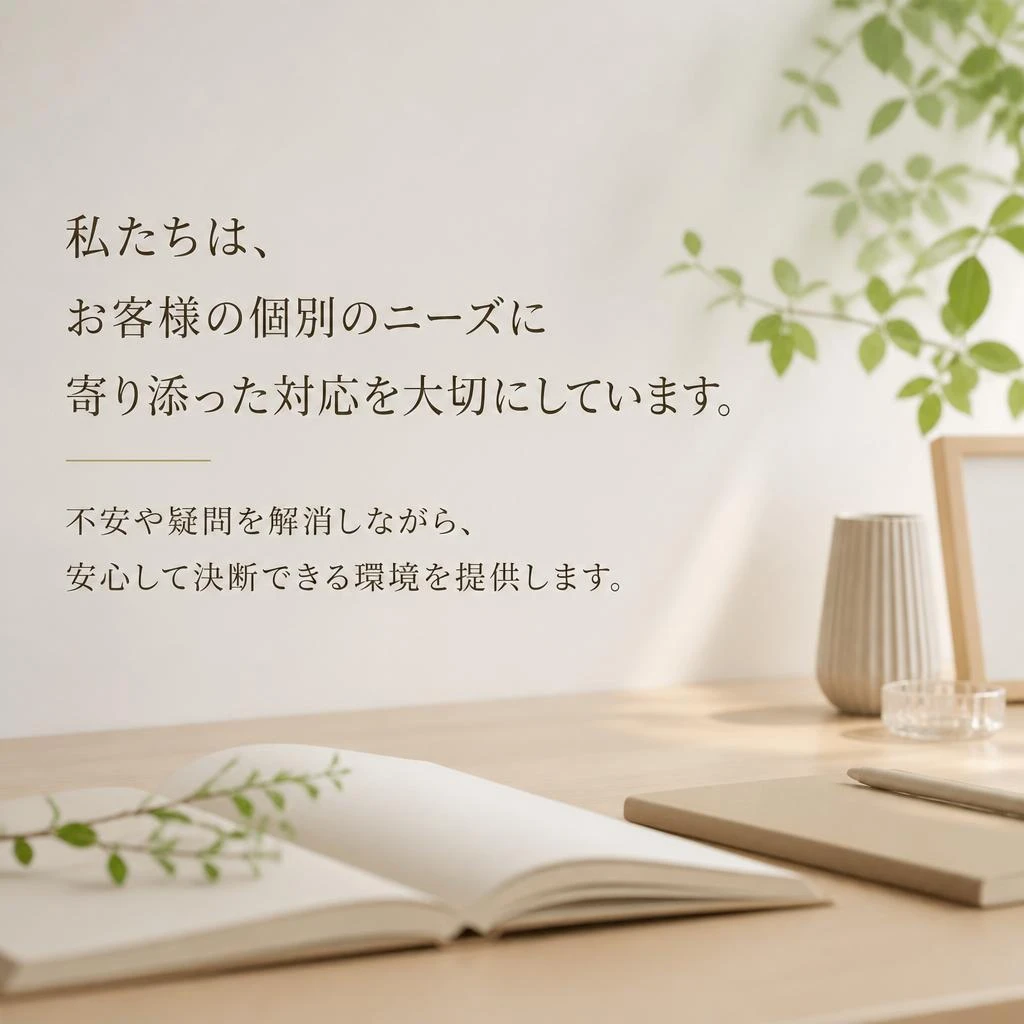あなたを支える寄り添いの姿勢